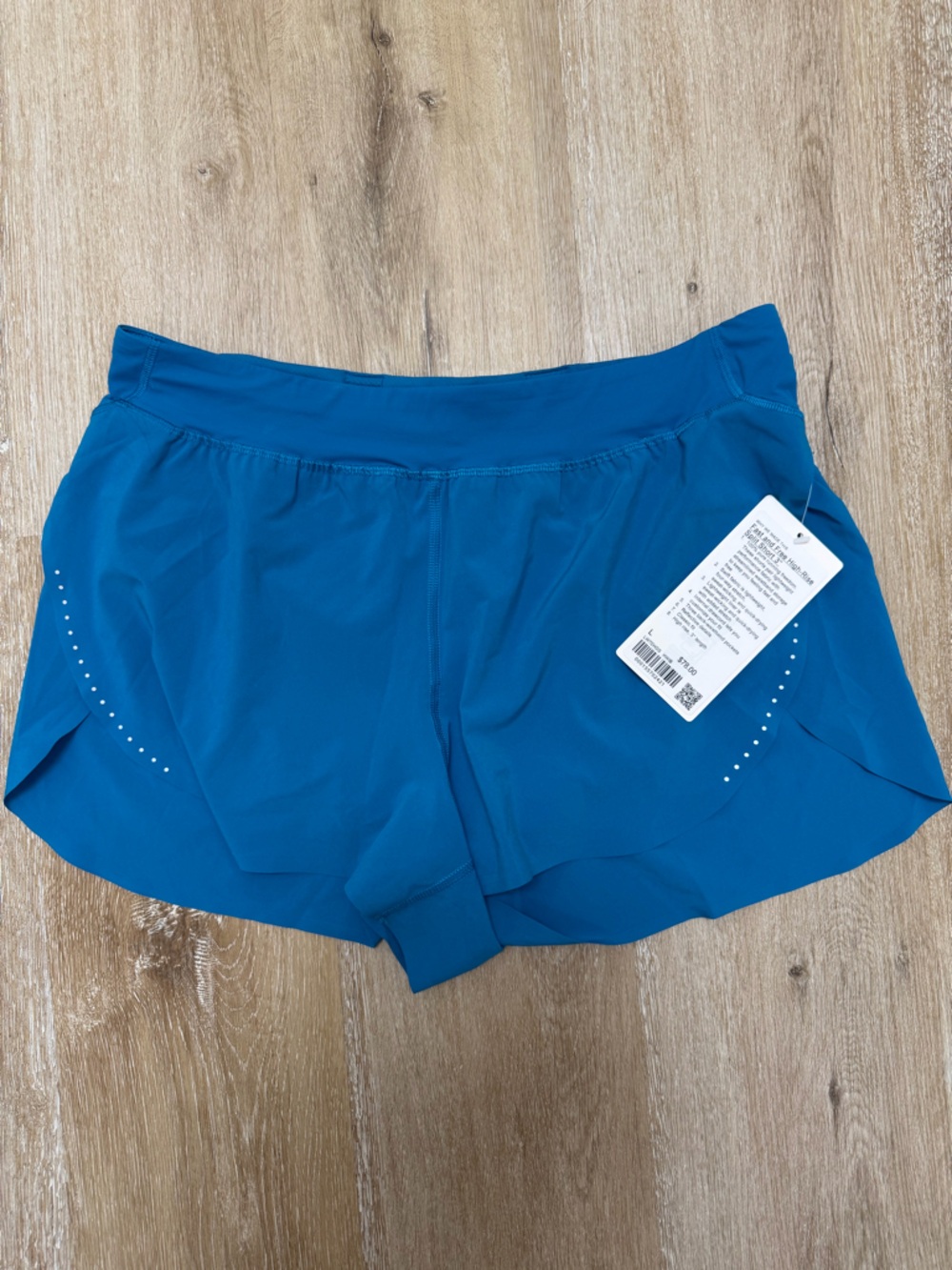 lululemon Hawaiian Blue Fast and Free Short